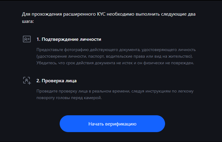 Верификация KYC